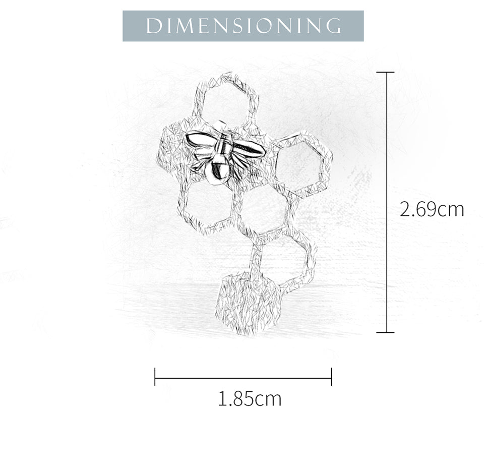 Bee Honeycomb Earrings