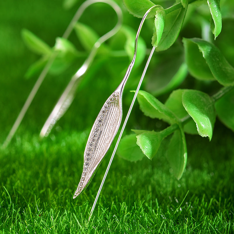 Bamboo Leaf Earrings