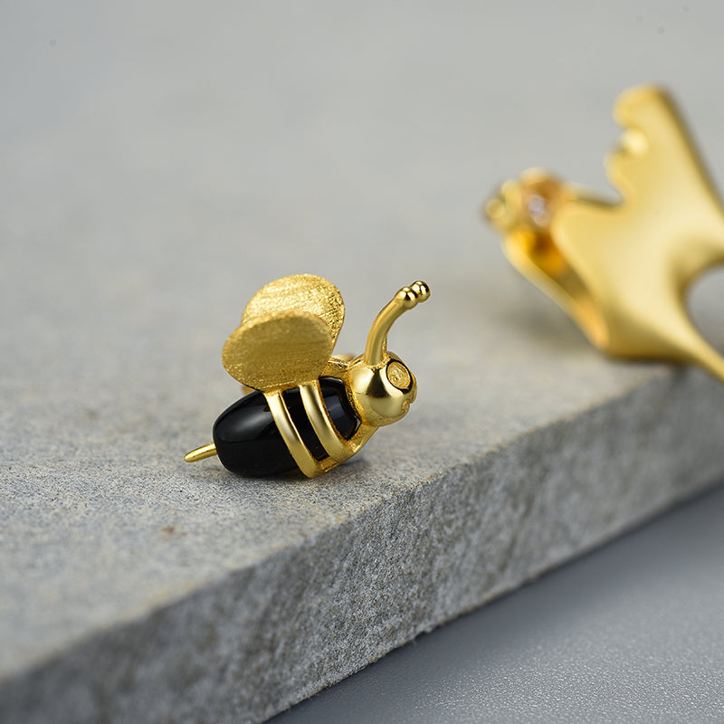 Bee and Dripping Honey Earrings