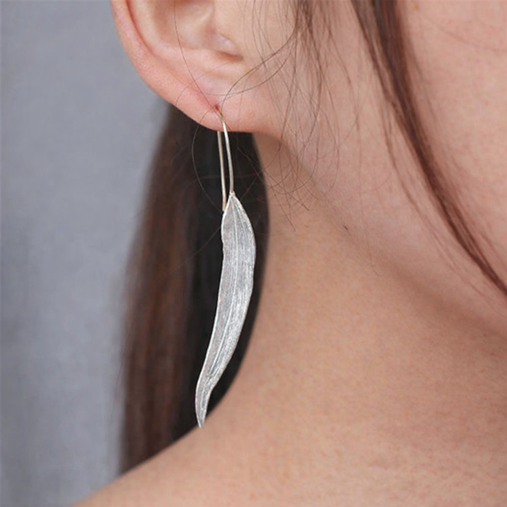 Long Leaf Earrings