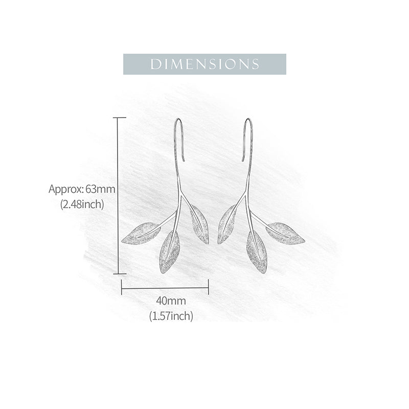Minimalist Leaves Earrings