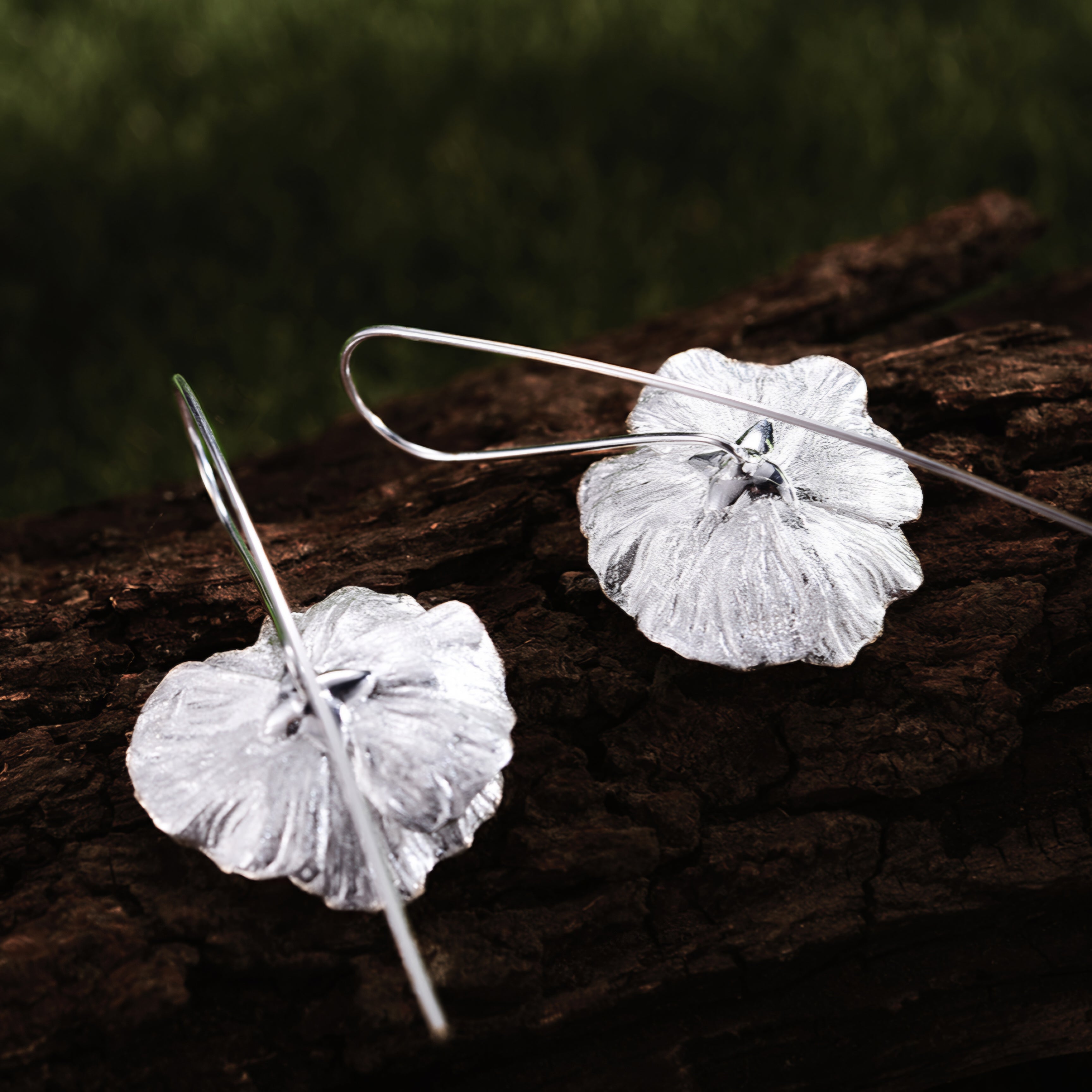 Blooming Poppies Flower Earrings