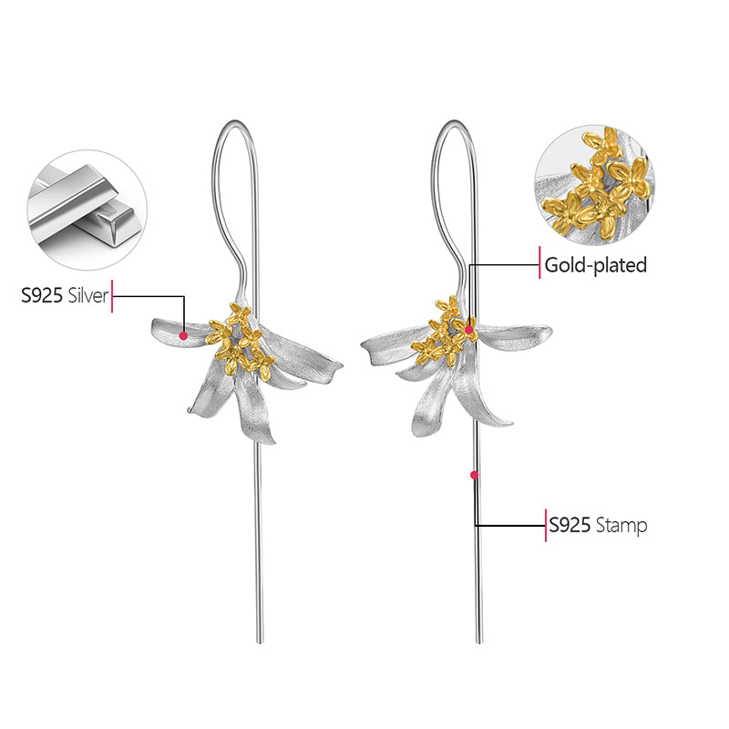 Osmanthus Fragrans Flower Earrings
