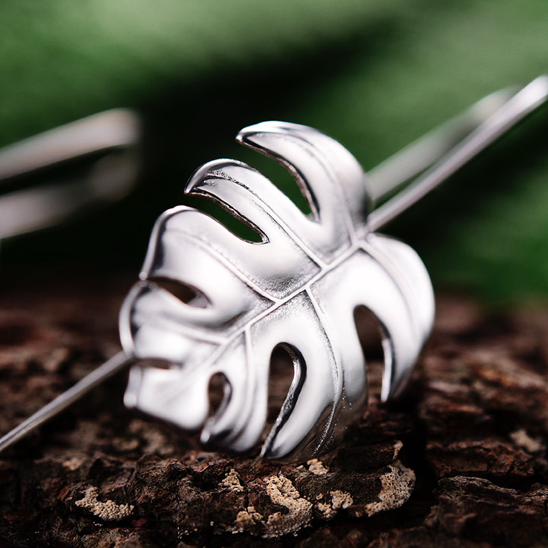 Monstera Leaf Earrings