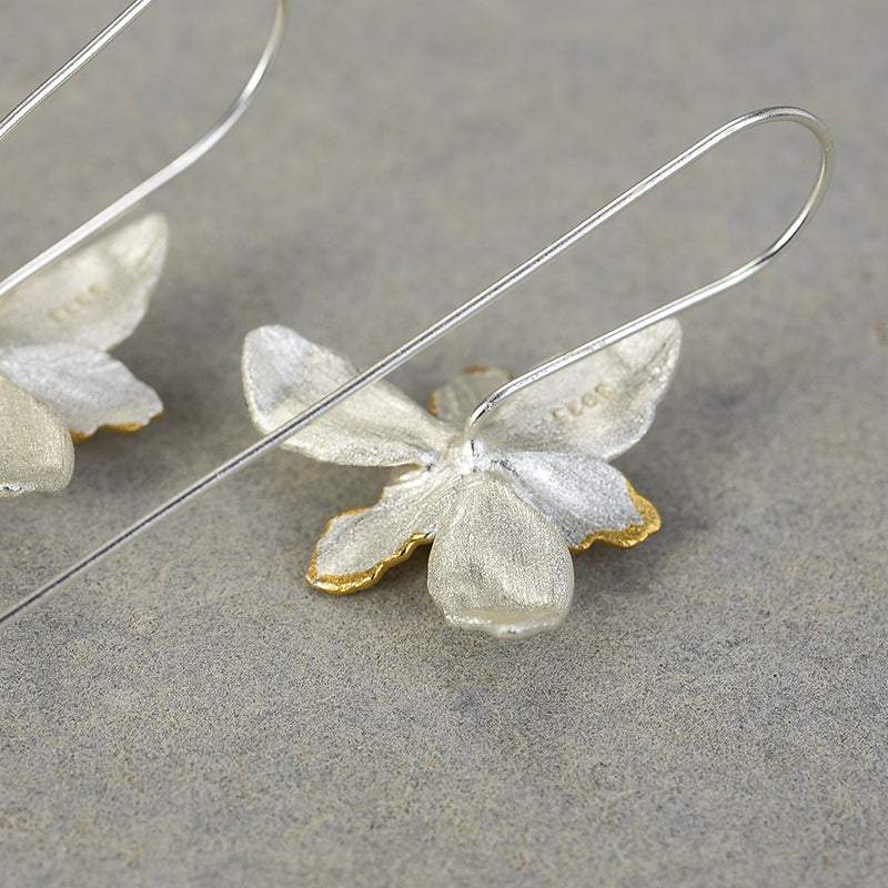 Iris Flower Earrings
