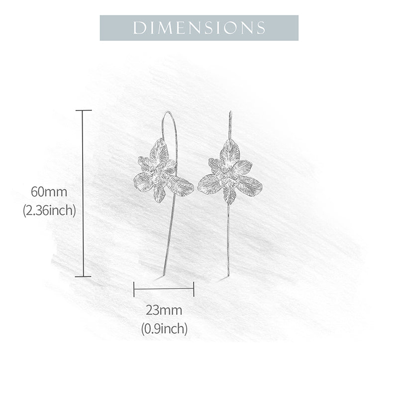 Iris Flower Earrings