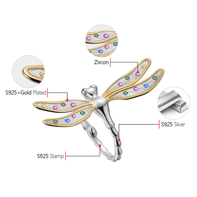 Dragonfly Adjustable Ring