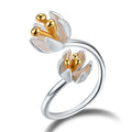 Fresh Blooming Flower Adjustable Ring