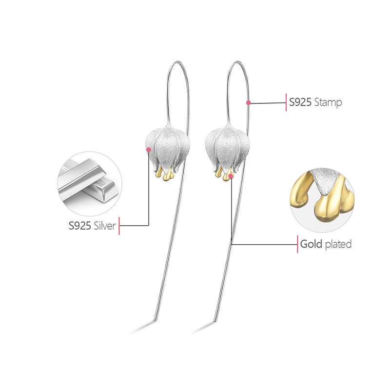 Tulip Flower Earrings