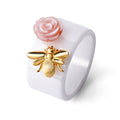 Bee and Rose Ring