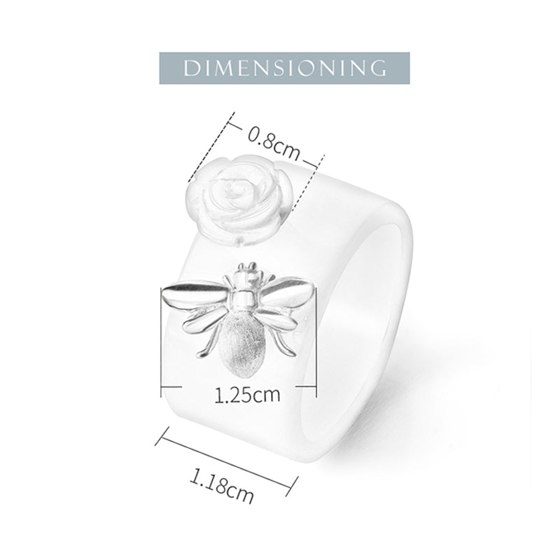 Bee and Rose Ring