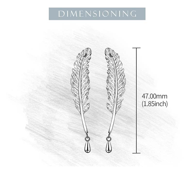 Feather Dangle Earrings