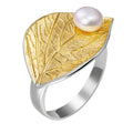 Pearl Leaf Ring