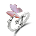 Butterfly on Branch Adjustable Ring