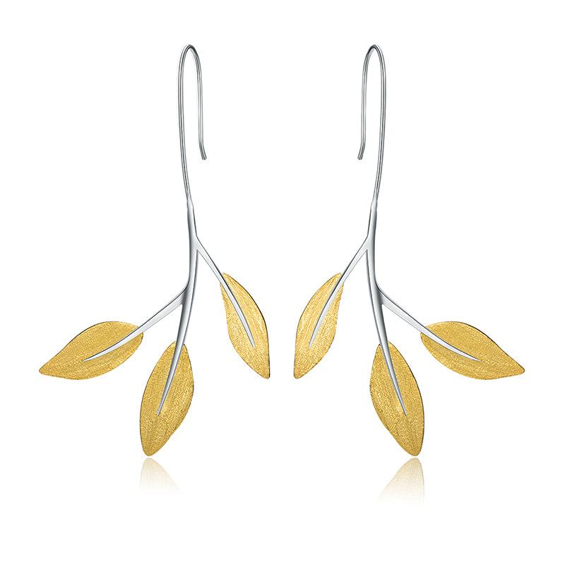 Minimalist Leaves Earrings