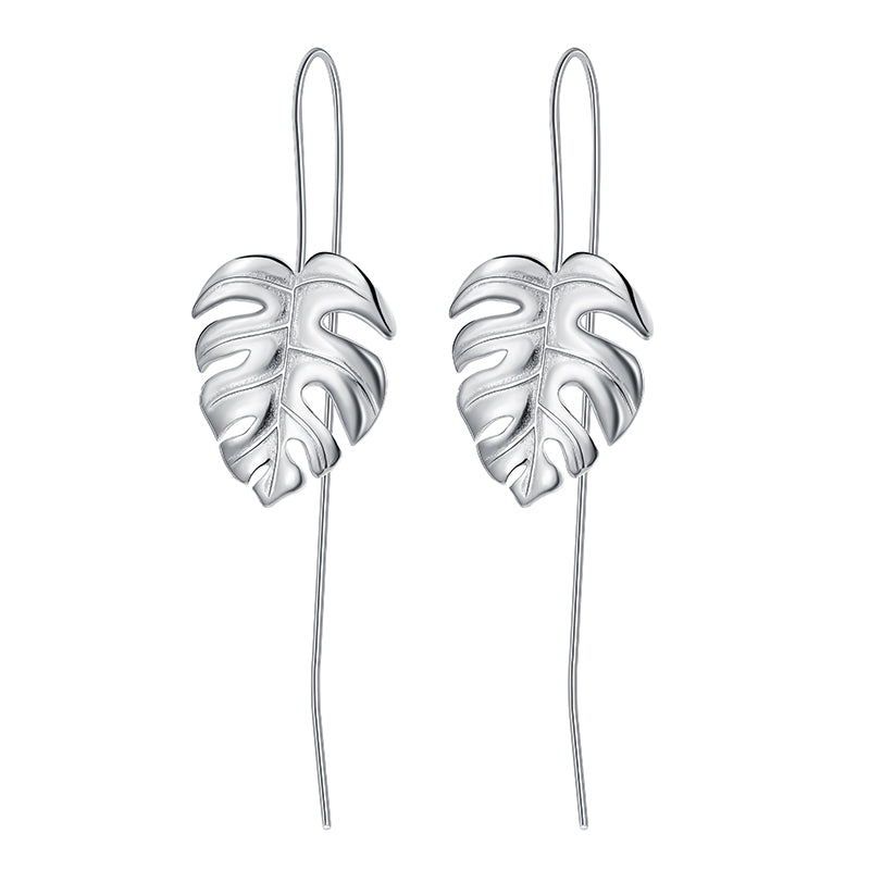 Monstera Leaf Earrings