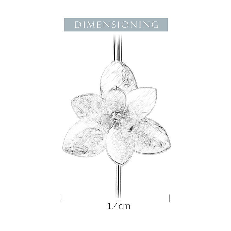 Orchid Flower Earrings