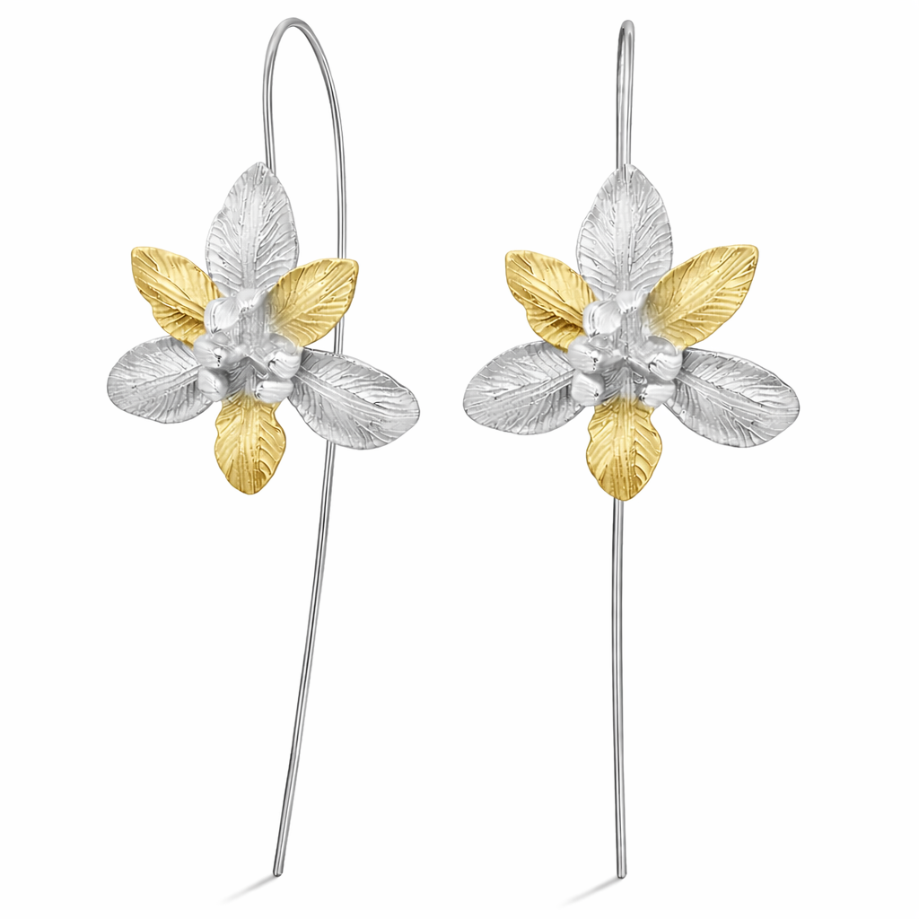 Iris Flower Earrings