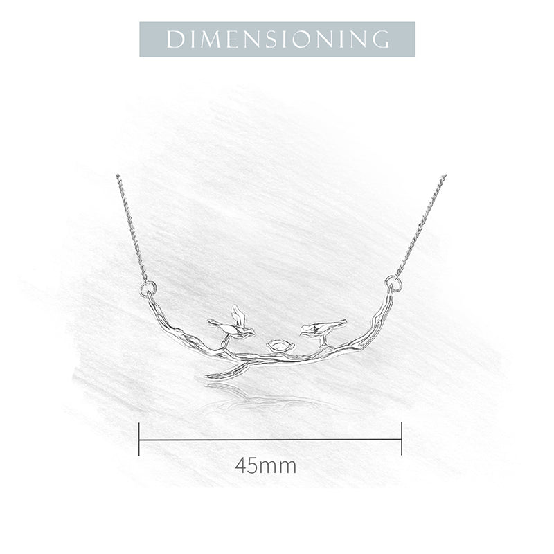 Bird on Branches Necklace